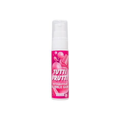 Съедобная гель-смазка TUTTI-FRUTTI для орального секса со вкусом BUBBLE GUM, 30 гр