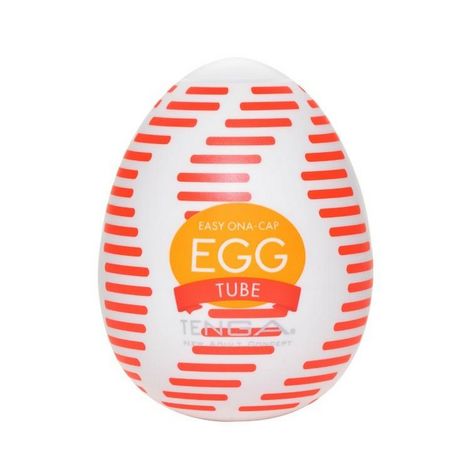 Мастурбатор в форме яйца Tenga Wonder Tube, красно-белый