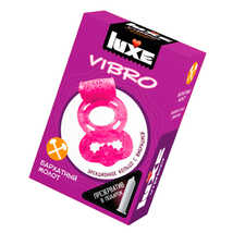 Виброкольцо LUXE VIBRO Бархатный молот + презерватив, 1 шт