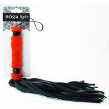 Нежная плеть с красным мехом BDSM Light