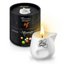 Свеча с массажным маслом аромат фруктовой жвачки Massage Candle Bubble Gum, 80 мл.