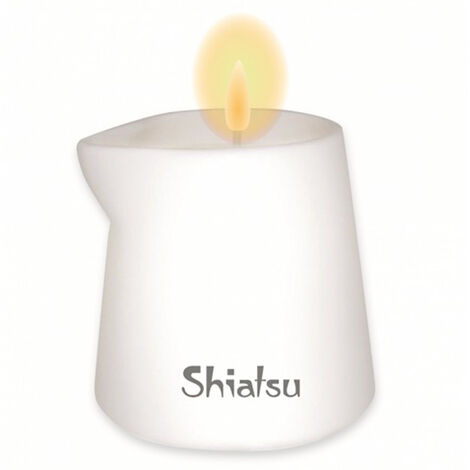 Массажная свеча с ароматом малины и ванильного крема Shiatsu - 130 г.