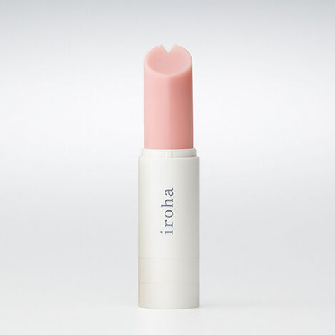Минивибратор в форме губной помады IROHA Stick, бело-розовый