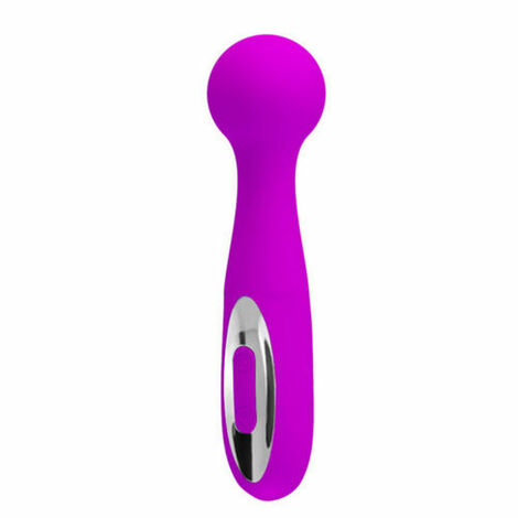 Вибромассажер многофункциональный с головкой-шариком, фиолетовый