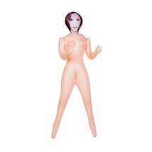 Кукла надувная Dolls-X by TOYFA Jennifer, шатенка, с двумя отверстиями, 160 см
