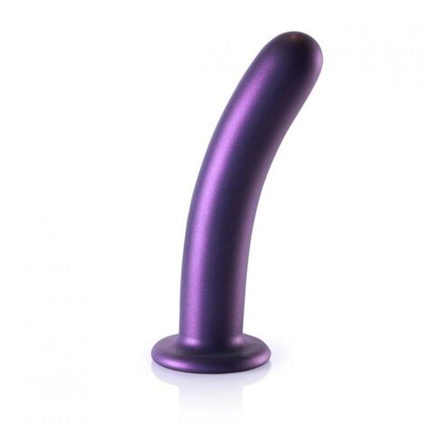 Анальная пробка Smooth G-Spot - 17 см, фиолетовая