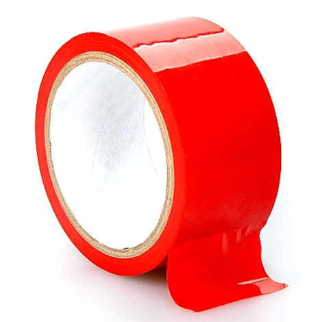 Лента для связывания Bondage Tape Red, красная
