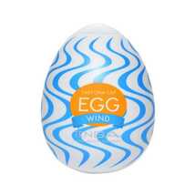 Мастурбатор в форме яйца Tenga Wonder Wind, бело-голубой