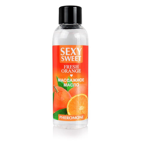 Массажное масло Sexy Sweet Fresh Orange с феромонами и ароматом апельсина 75 мл