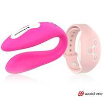 Вибратор для пар Wearwatch Dual Pleasure Wireless Technology Watchme Fuc, розовый