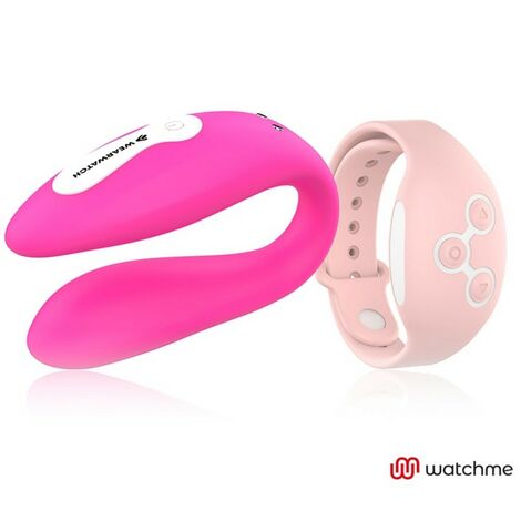Вибратор для пар Wearwatch Dual Pleasure Wireless Technology Watchme Fuc, розовый