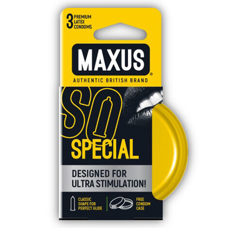 Презервативы точечно-ребристые с уникальным дизайном Maxus Special №3