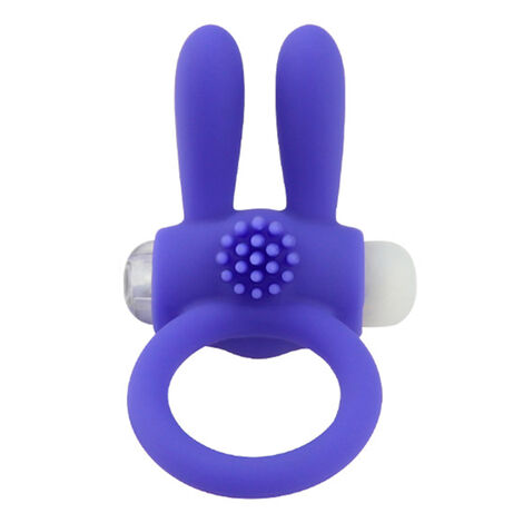 Эрекционное кольцо VULGAR на пенис с вибрацией Rabbit Cockring, фиолетовое