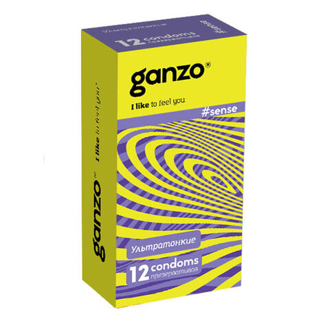 Презервативы Ganzo Sense №12 тонкие