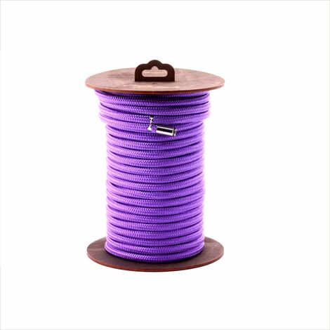 Нейлоновая веревка для шибари на катушке, фиолетовая, 10 м