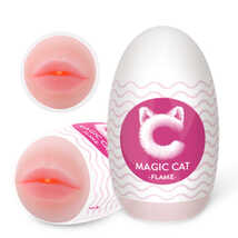 Мастурбатор губы Magic cat FLAME многоразовый из soft-силикона