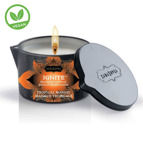 Массажное масло-свеча Ignite Massage Oil Candle Tropical Mango - 170 г.