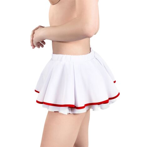 Костюм Низ Медсестра Pecado BDSM, юбка,бело-красный, 44-46