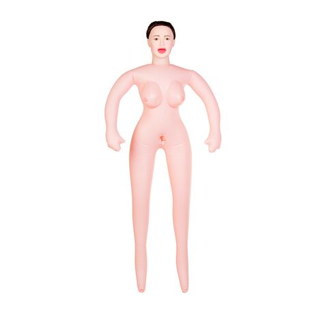 Кукла надувная Dolls-X by TOYFA Gabriella с реалистичной головой, брюнетка, с тремя отверстиями