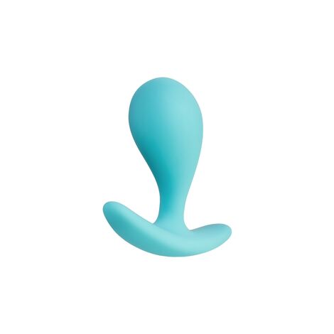 Анальная втулка ToDo by Toyfa Blob, водонепроницаемая, силикон, голубая, 5,5 см, Ø 2,1 см