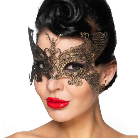 Карнавальная маска Турайс Джага-Джага, золотистая