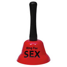 Колокольчик с  надписью Ring for Sex, красно-черный