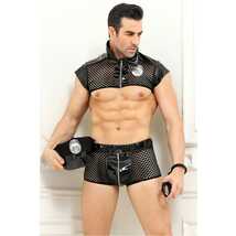 Мужской костюм полицейского Candy Boy Rico, черный - OS