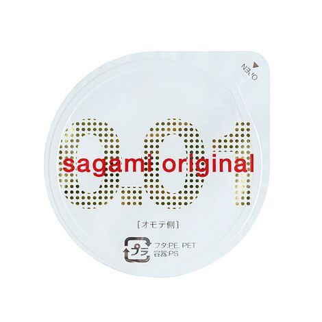 Полиуретановый презерватив Sagami Original 001 0,01 мм. - 1 шт.