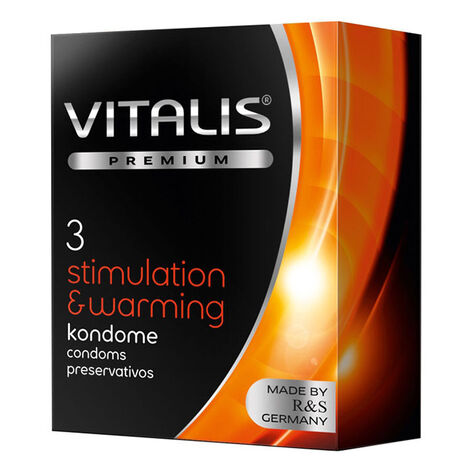 Презервативы VITALIS №3 Stimulation & Warming с согревающим эффектом