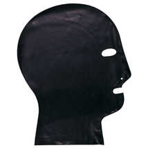 Латексный шлем Bdsm Maske Classic, чёрный - XL