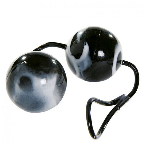 Вагинальные шарики Jiggle Duo Love Balls, черные