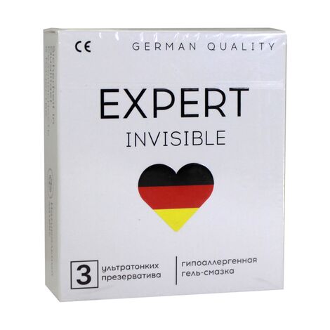 Презервативы Expert Invisible ультратонкие, 3 шт.