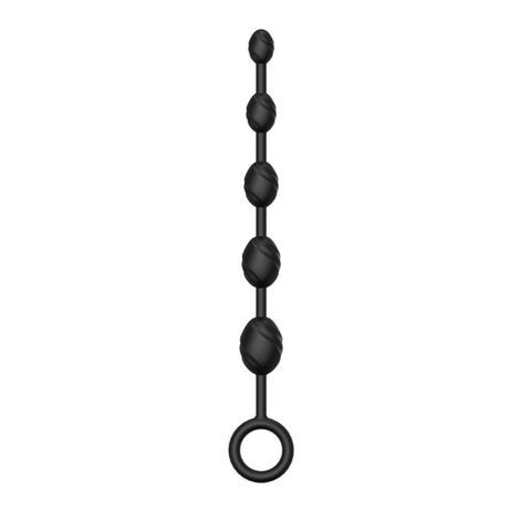 Анальная цепочка (бусы) №03 Anal Chain, чёрная