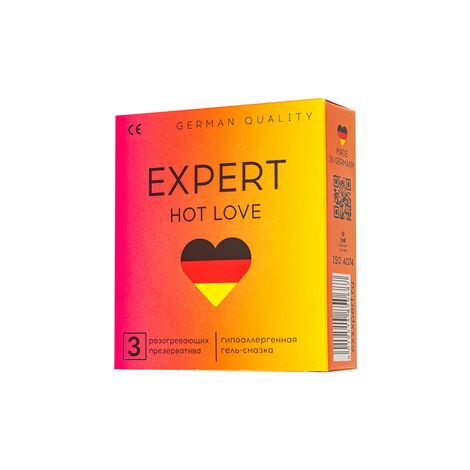 Презервативы EXPERT Hot Love Germany 3 шт. (с разогревающим эффектом)