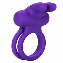 Двойное эрекционное кольцо с вибрацией Dual Rockin Rabbit, фиолетовое