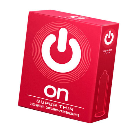 Презервативы ''ON)'' Super Thin №3 - супер тонкие 54 mm
