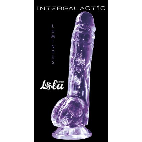 Прозрачный дилдо Intergalactic Luminous Purple
