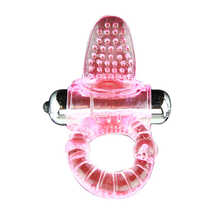 Эрекционное кольцо Sweet Vibration Ring с вибрацией, розовое
