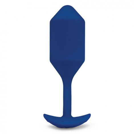 Пробка для ношения с вибрацией синяя B-Vibe Vibrating Snug Plug 4