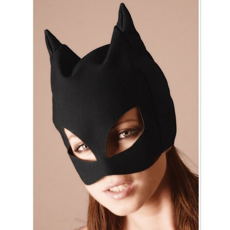 Полушлем маска кошки Katzenmaske, черная
