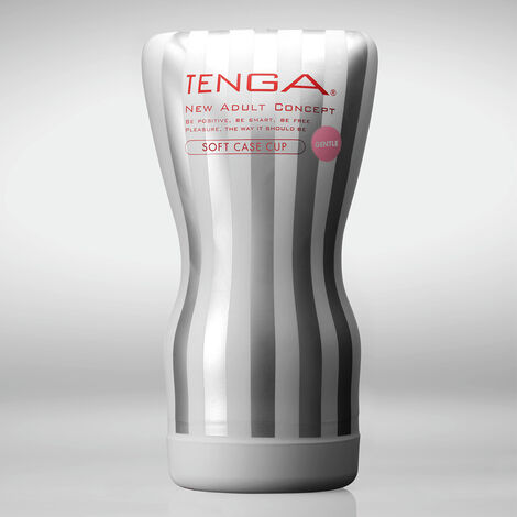 Мастурбатор Tenga Soft Case Cup Gentle, серебристо-белый