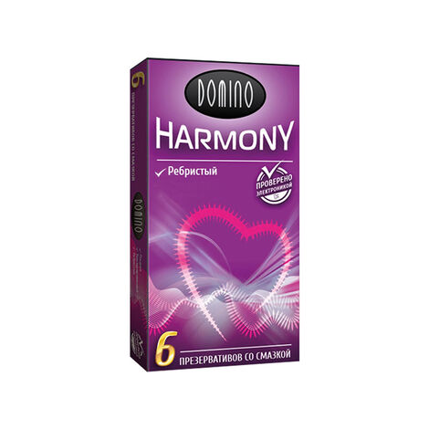 Презервативы Domino Harmony Ребристый №6