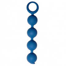 Анальная цепочка с кольцом Appulse, синяя