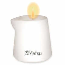 Массажная свеча с ароматом малины и ванильного крема Shiatsu - 130 г.