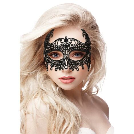 Кружевная маска ручной работы на глаза Empress Black Lace Mask, чёрная