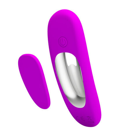 Вибровкладка в трусики с пультом дистанционного управления Baile Lisa, фиолетовая