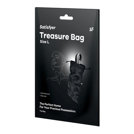 Мешочек для хранения вибромассажера Treasure Bag L (black)