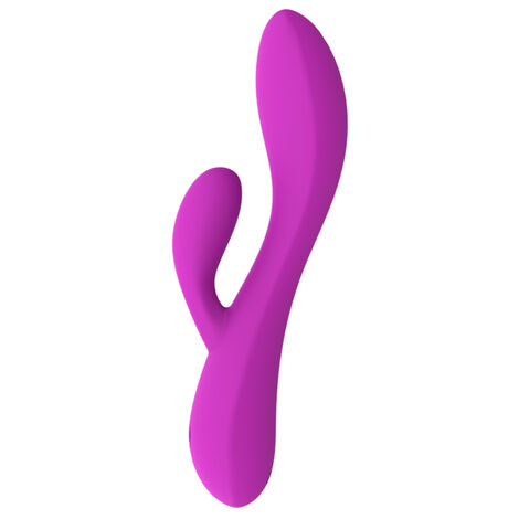 Вибратор с клиторальным стимулятором NV Toys Nina, фиолетовый