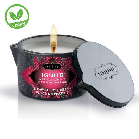 Массажное масло-свеча Ignite Massage Oil Candle Strawberry Dreams - 170 г.