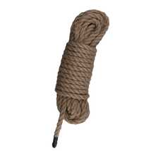 Веревка для бондажа пеньковая Hemp Bondage Rope 5 м., коричневая